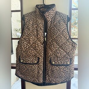 JCrew women’s vest.  Never worn.  Gold button detailing